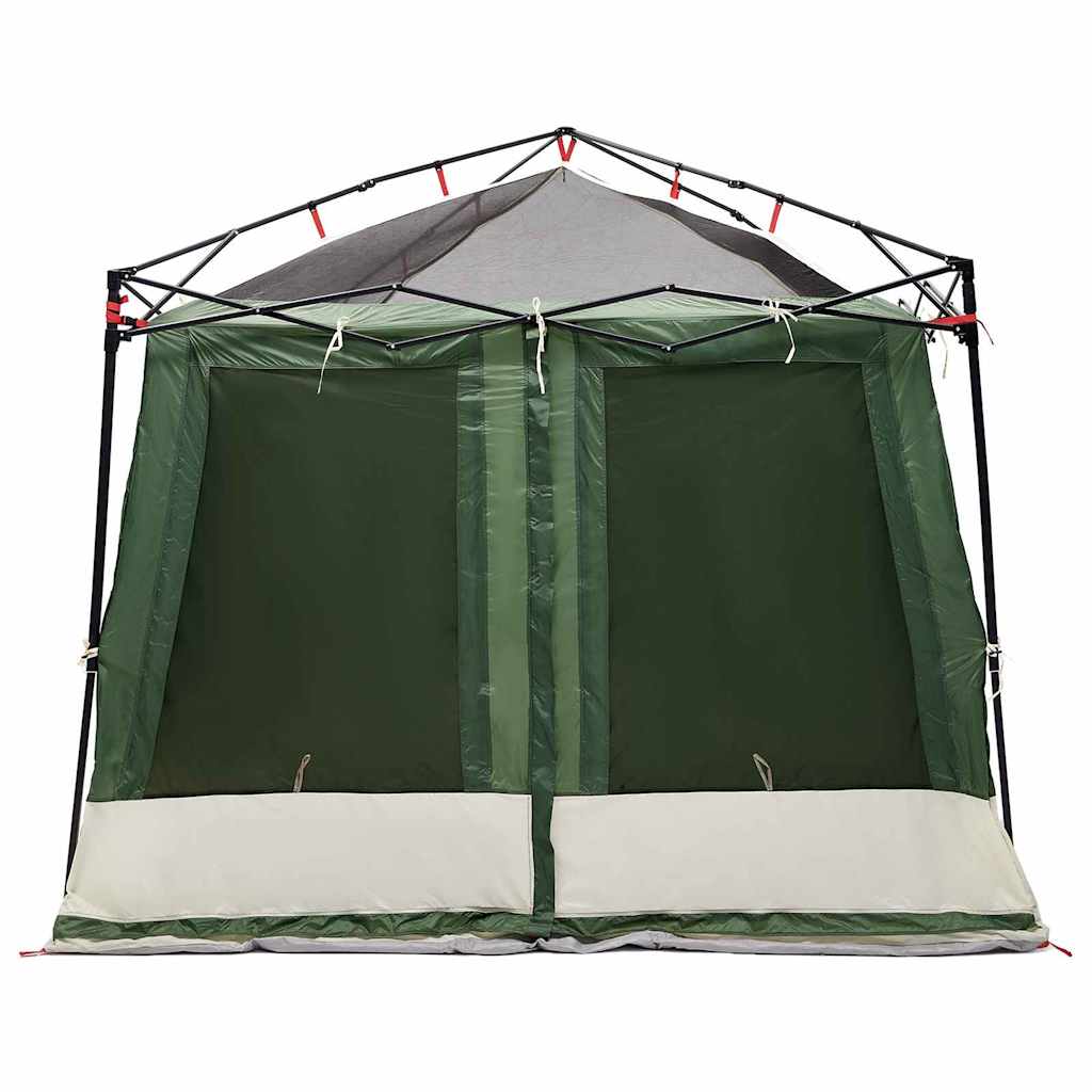 vidaXL Cort interior cu acoperiș Verde 291 x 291 x 240 cm tafta