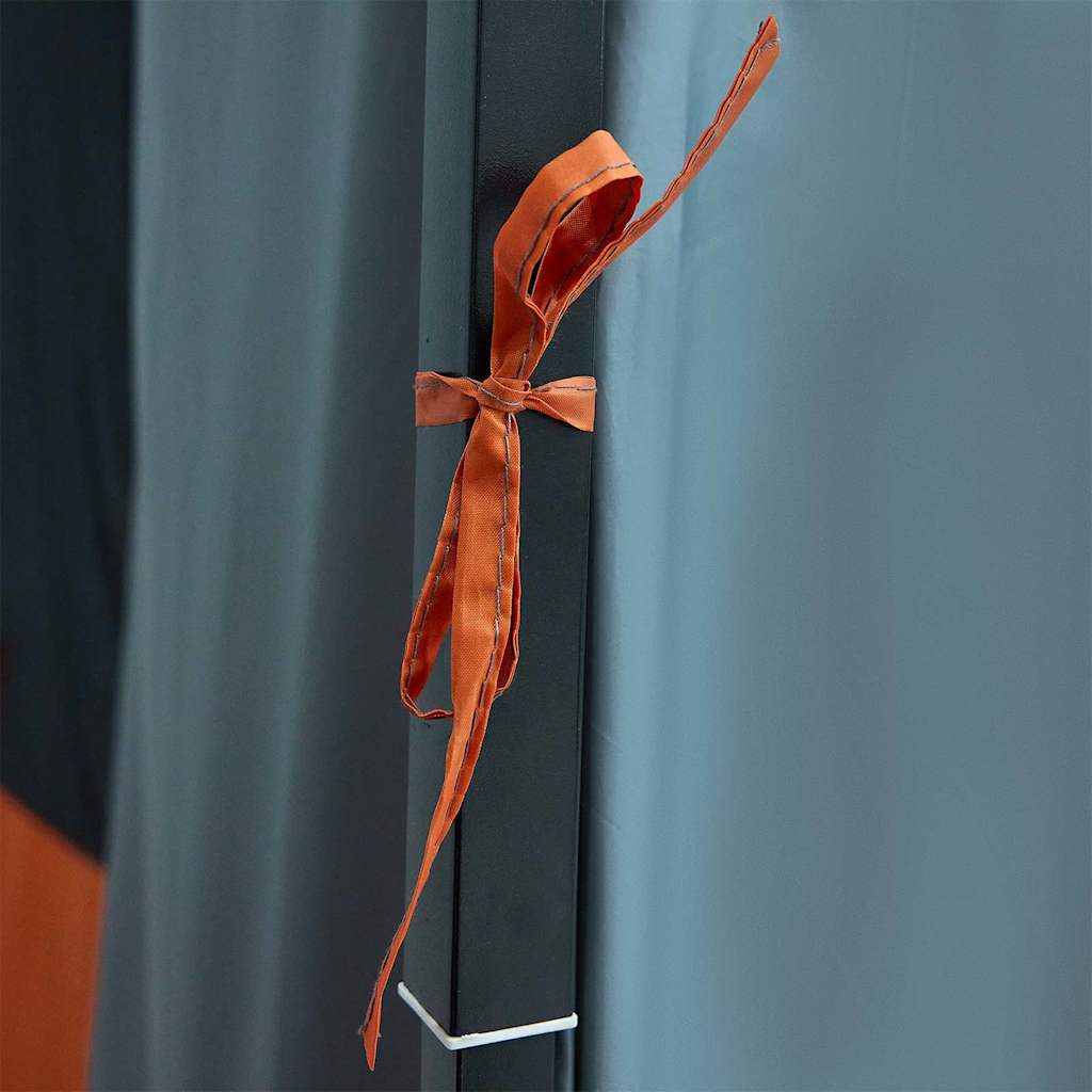 vidaXL Cort interior Gri și Portocalie 520 x 520 x 190 cm tafta