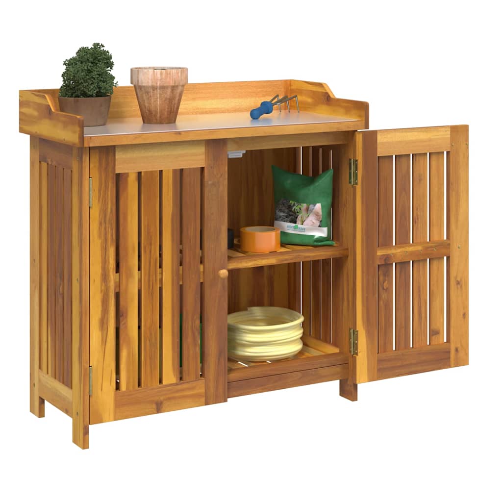 vidaXL Dulap de grădină Maro 78 x 36.5 x 78cm Lemn masiv de acacia vidaXL Dulap de grădină Maro 78 x 36.5 x 78cm Lemn masiv de acacia