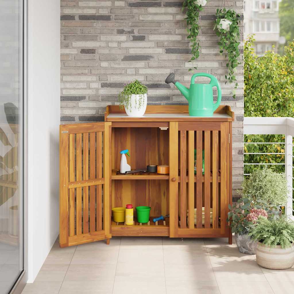 vidaXL Dulap de grădină Maro 78 x 36.5 x 78cm Lemn masiv de acacia vidaXL Dulap de grădină Maro 78 x 36.5 x 78cm Lemn masiv de acacia