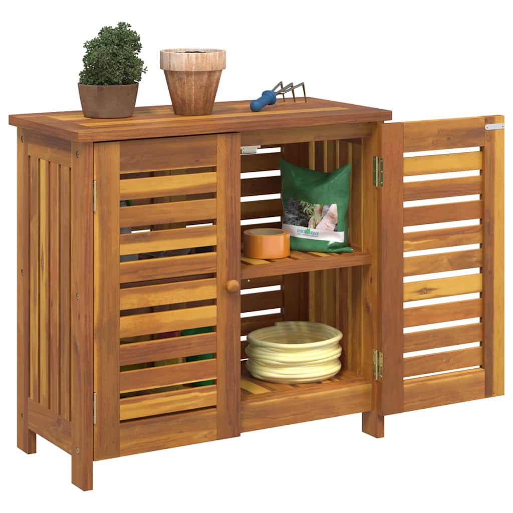 vidaXL Dulap de grădină Maro 78 x 36.5 x 78cm Lemn masiv de acacia