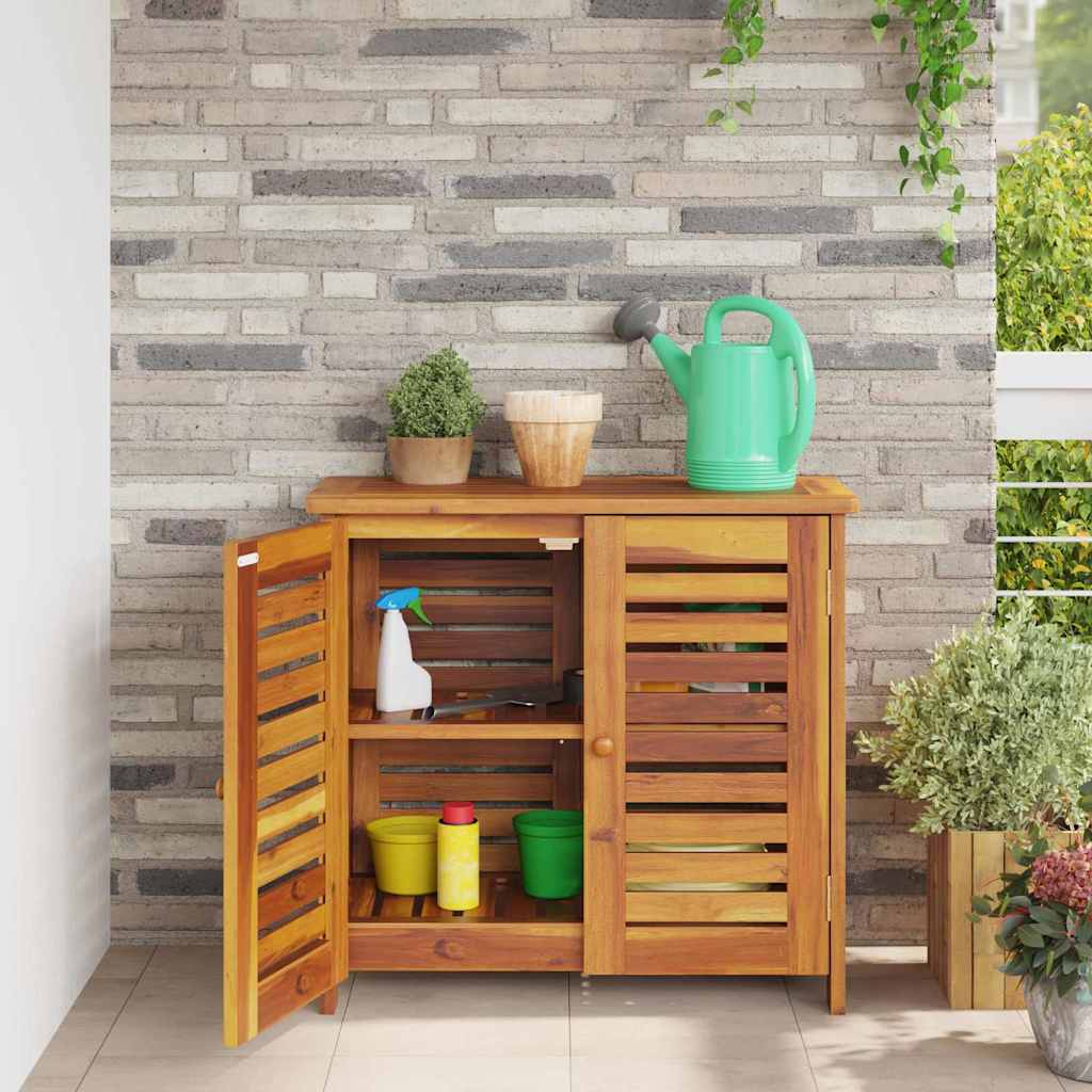 vidaXL Dulap de grădină Maro 78 x 36.5 x 78cm Lemn masiv de acacia