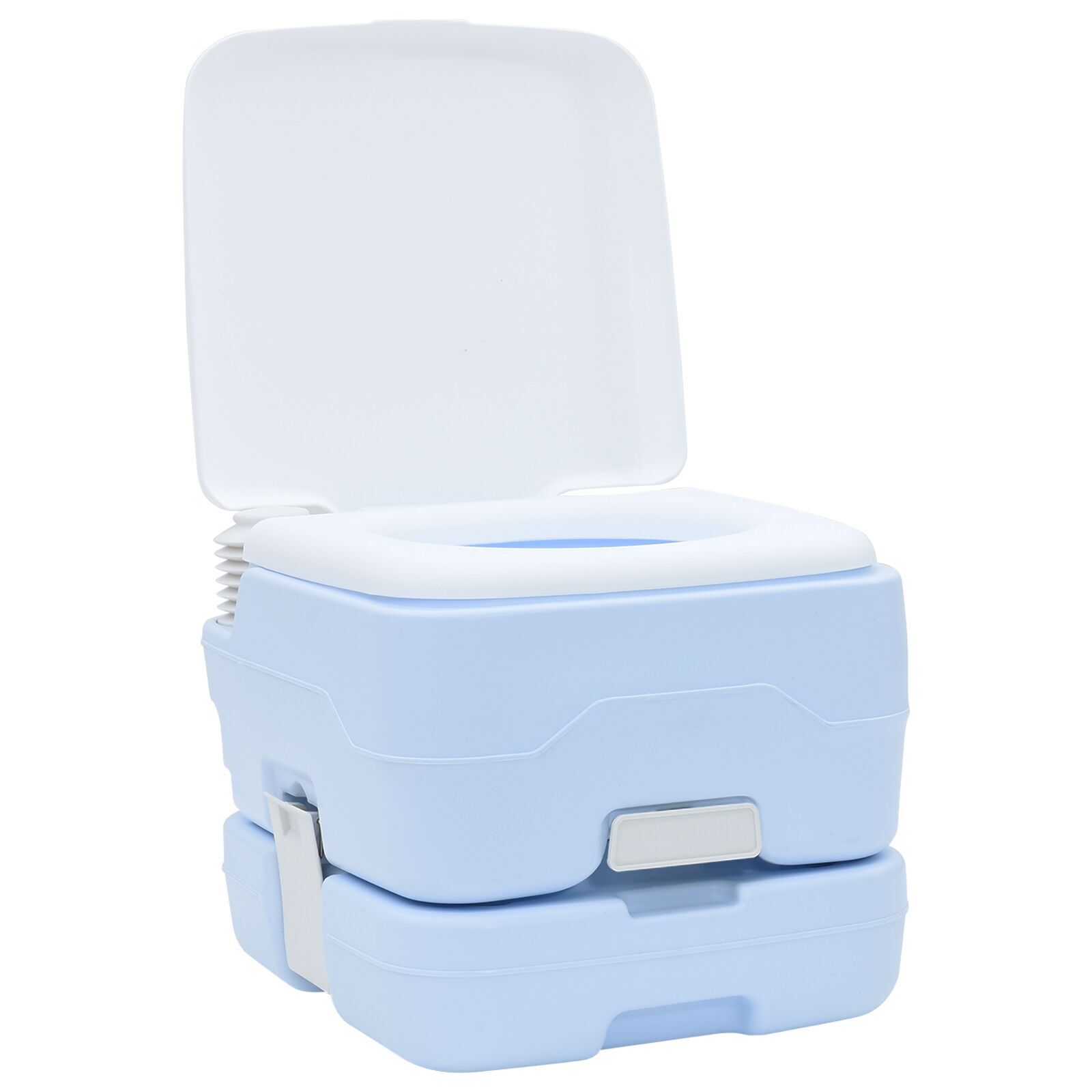 vidaXL Toaletă portabilă, albastru & alb, plastic, 10 L vidaXL Toaletă portabilă, albastru & alb, plastic, 10 L