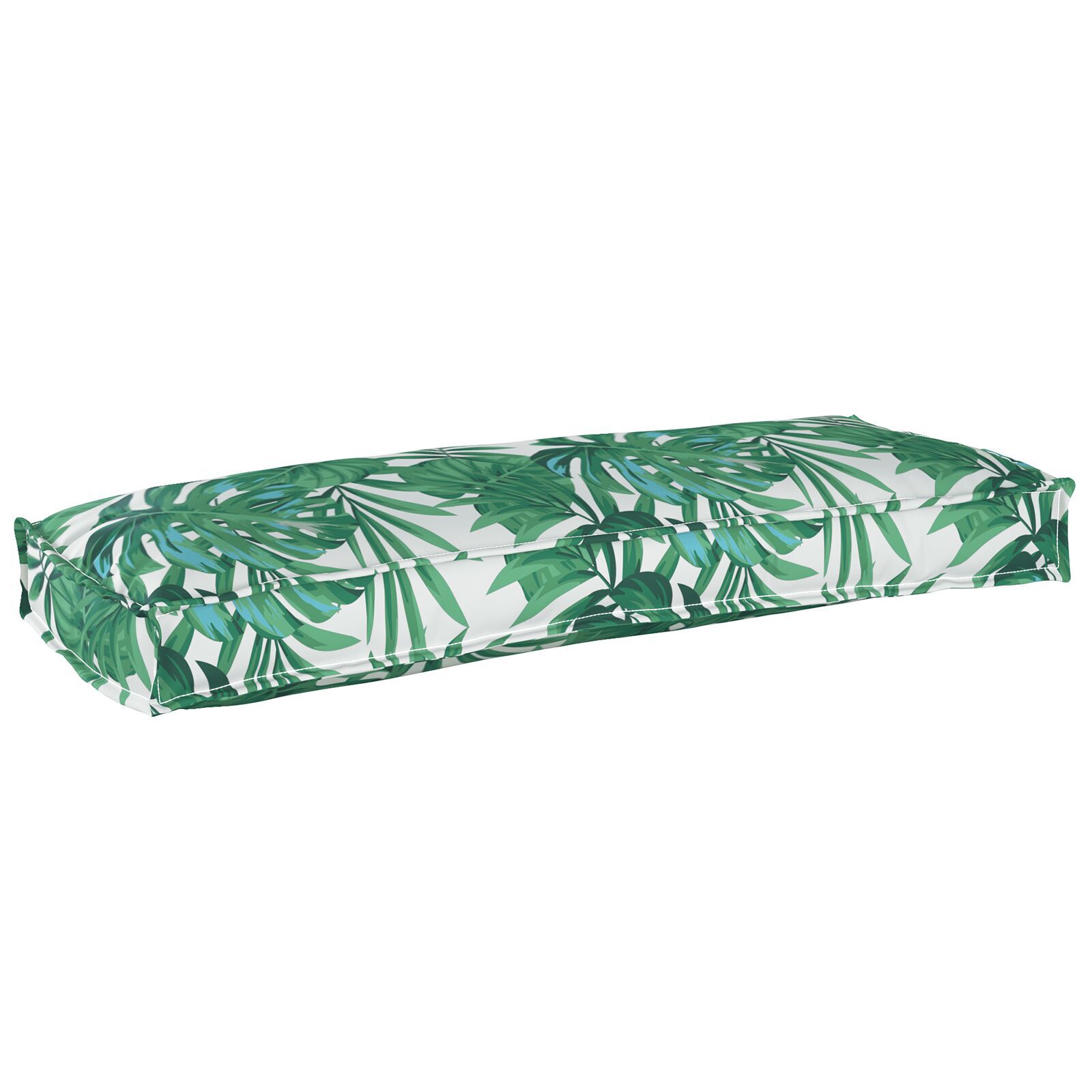 vidaXL Perne pentru paleți pentru Bancă 2 piese Model de Frunze 100x40x8 cm Material Oxford