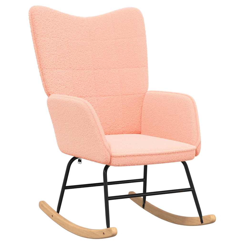 vidaXL Fotoliu de relaxare Roz 61 x 78 x 98 cm țesătură vidaXL Fotoliu de relaxare Roz 61 x 78 x 98 cm țesătură
