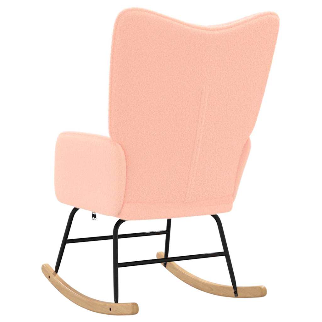 vidaXL Fotoliu de relaxare Roz 61 x 78 x 98 cm țesătură vidaXL Fotoliu de relaxare Roz 61 x 78 x 98 cm țesătură