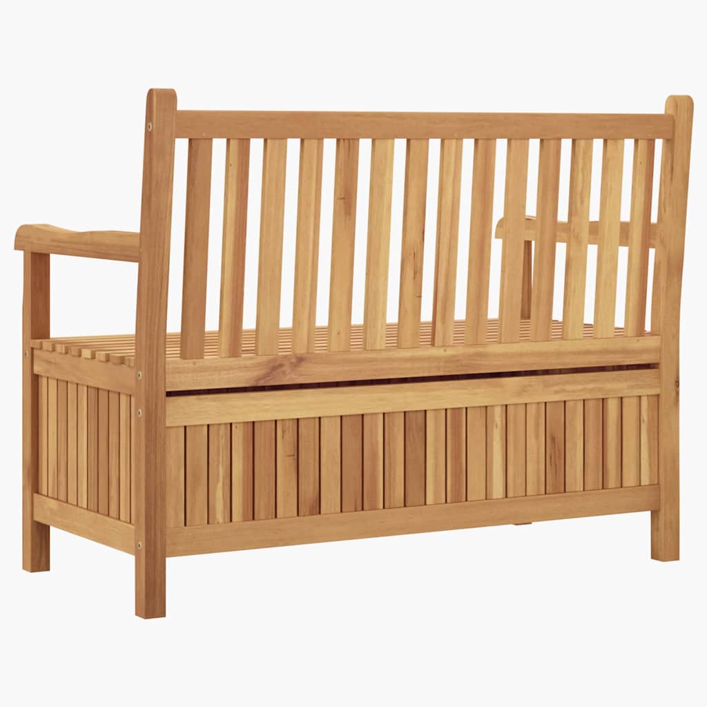 vidaXL Bancă de grădină cu șemineu cu depozitare Maro 114 x 60 x 90 cm