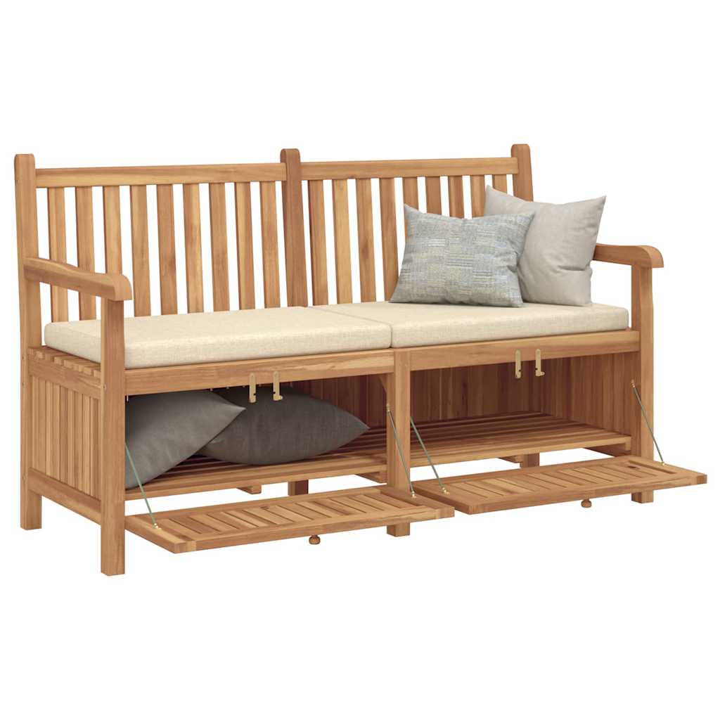 vidaXL Bancă de grădină cu șemineu cu depozitare Maro 150 x 60 x 90 cm