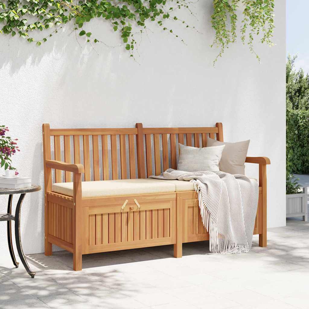 vidaXL Bancă de grădină cu șemineu cu depozitare Maro 150 x 60 x 90 cm