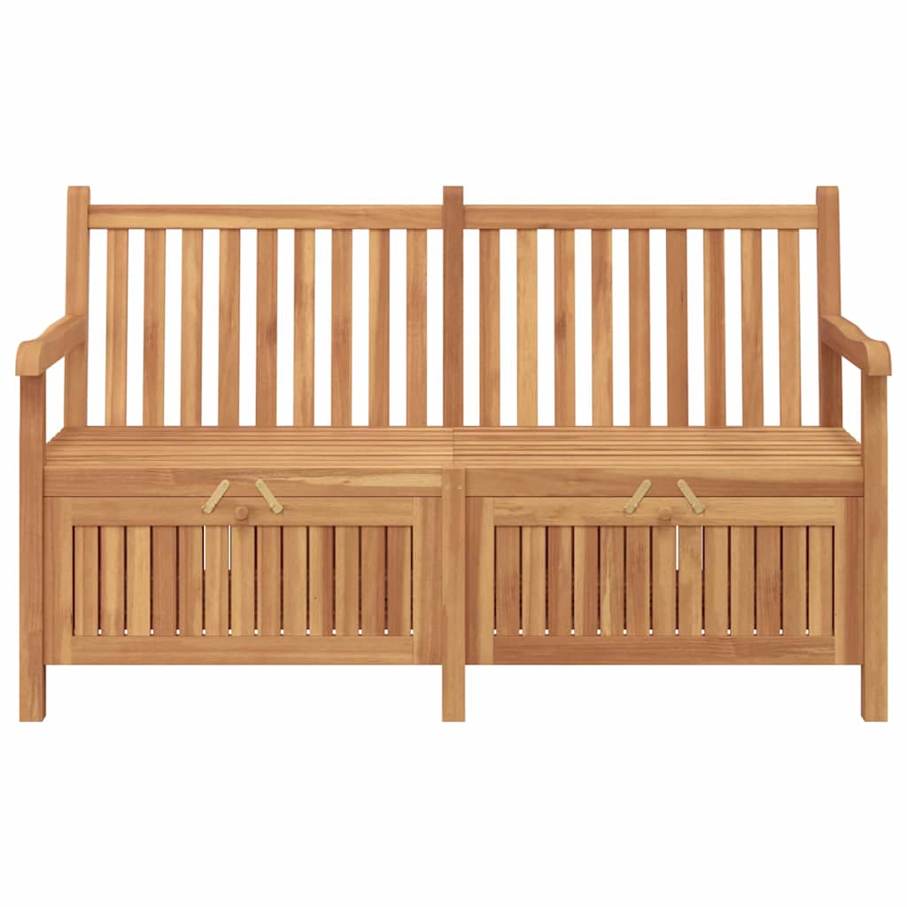 vidaXL Bancă de grădină cu șemineu cu depozitare Maro 150 x 60 x 90 cm