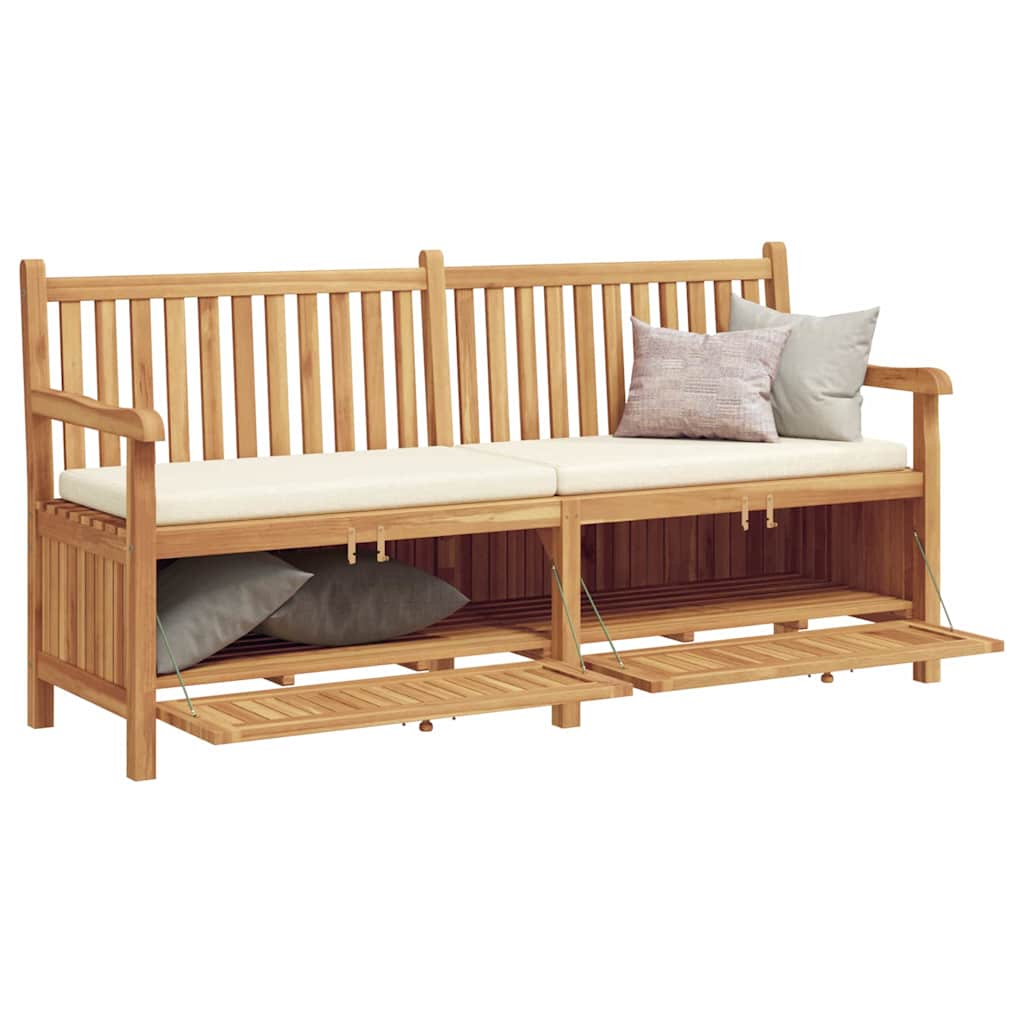 vidaXL Bancă de grădină cu șemineu cu depozitare Maro 228 x 60 x 90 cm