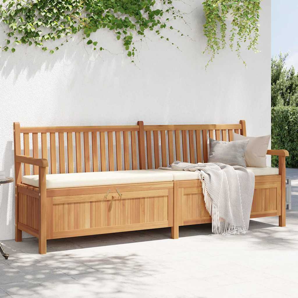 vidaXL Bancă de grădină cu șemineu cu depozitare Maro 228 x 60 x 90 cm vidaXL Bancă de grădină cu șemineu cu depozitare Maro 228 x 60 x 90 cm