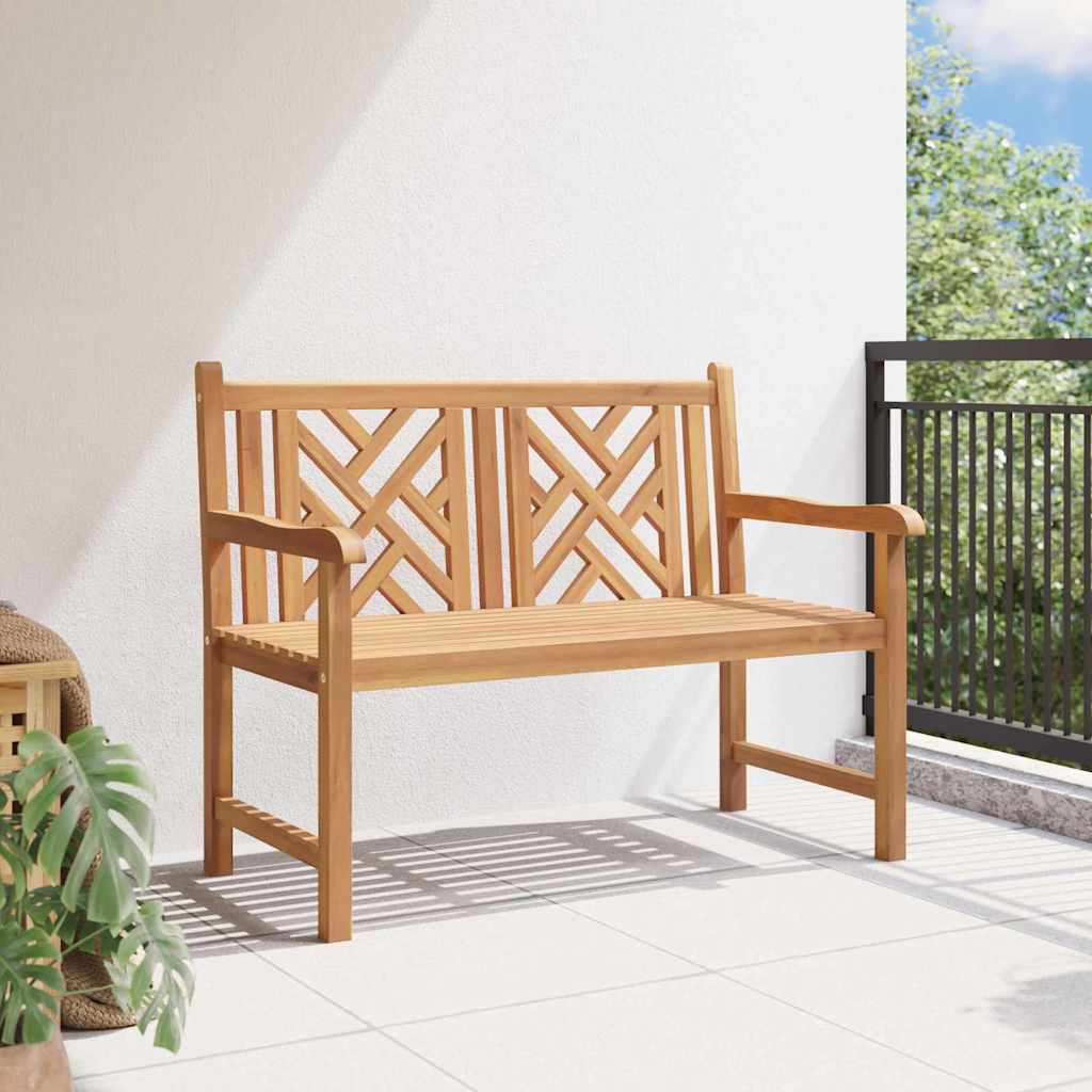 vidaXL Bancă de grădină Maro 114 x 60 x 90 cm Lemn masiv de tec