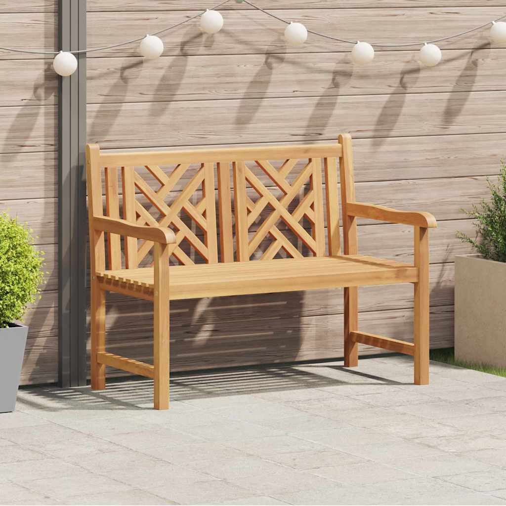 vidaXL Bancă de grădină Maro 114 x 60 x 90 cm Lemn masiv de tec
