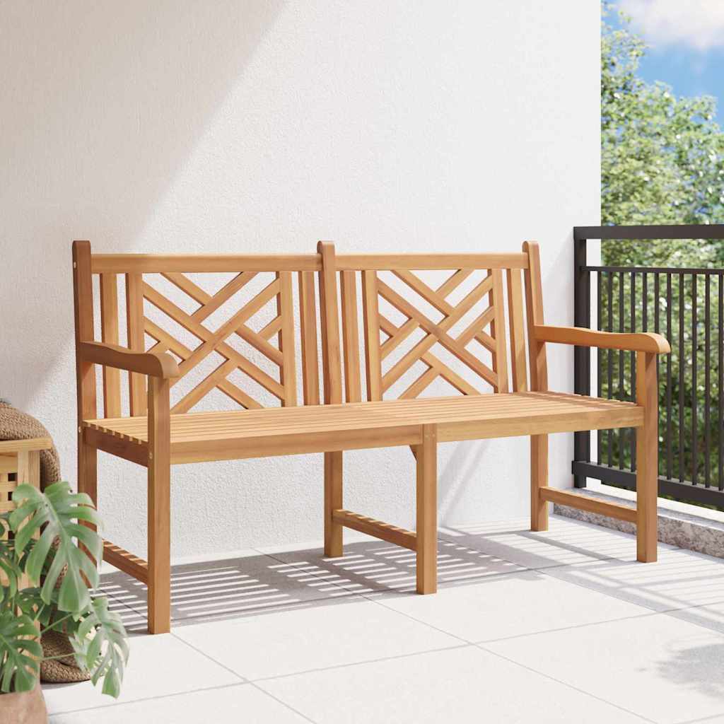 vidaXL Bancă de grădină Maro 150 x 60 x 90 cm Lemn masiv de tec