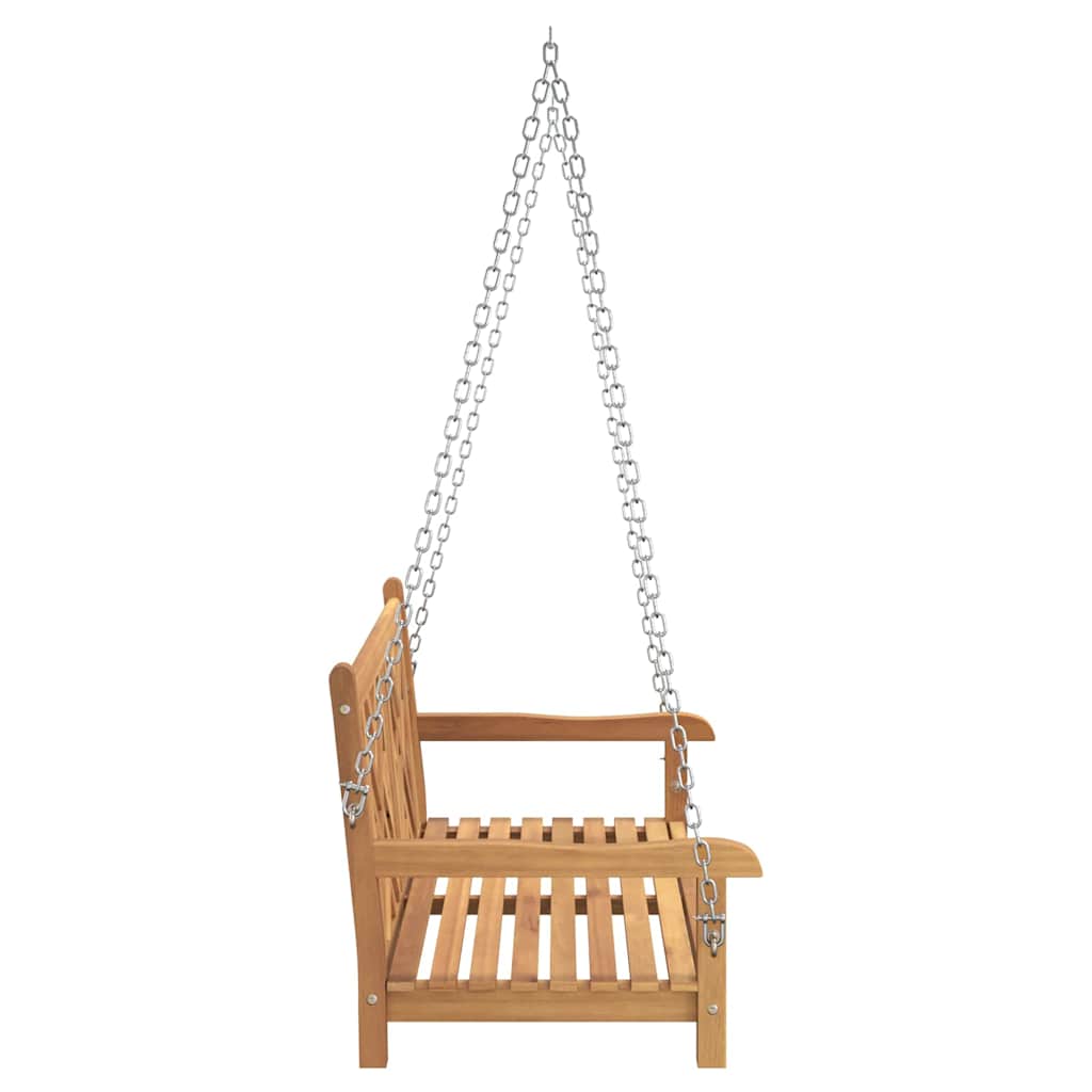 vidaXL Bancă swinging Altele Maro 114 x 60 x 64 cm Lemn masiv de tec