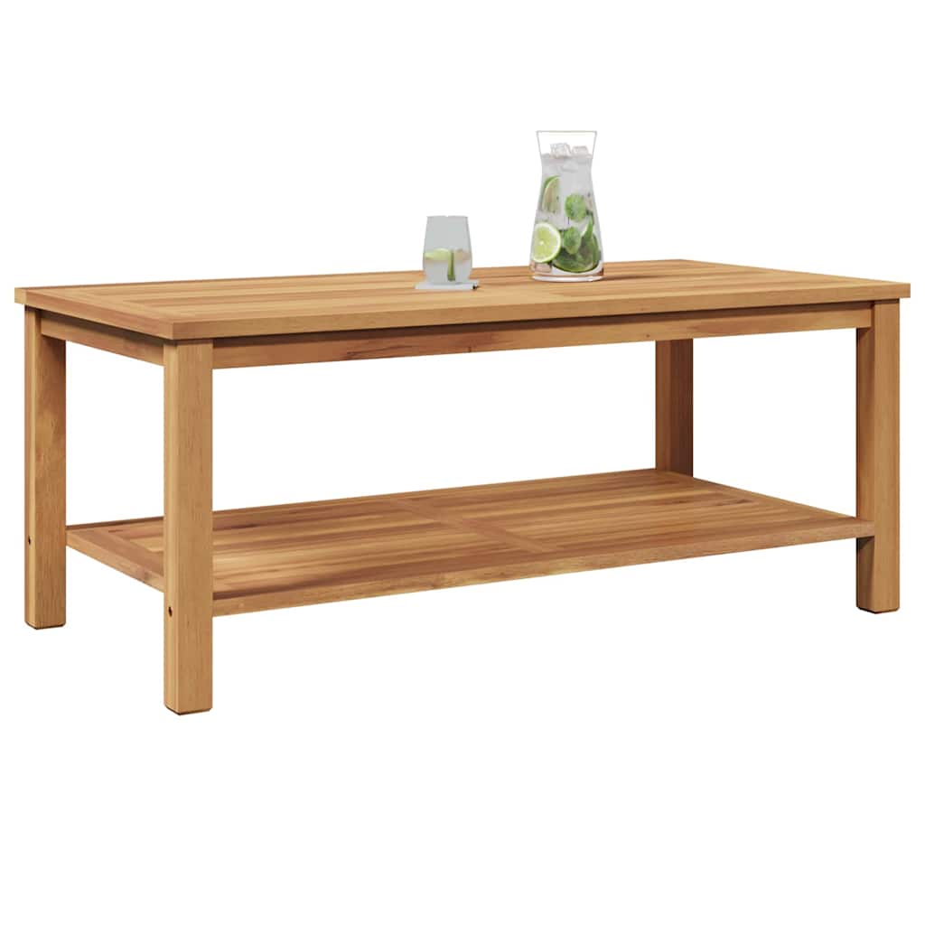 vidaXL Masă de cafea Maro 110 x 55 x 45 cm Lemn masiv de tec vidaXL Masă de cafea Maro 110 x 55 x 45 cm Lemn masiv de tec
