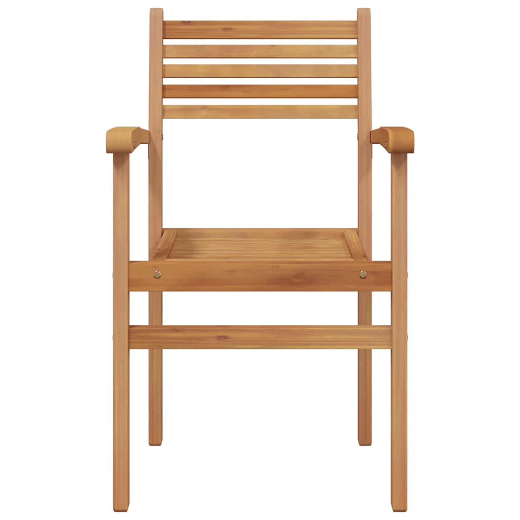vidaXL Scaune de grădină stivuibile 4 pcs Maro 55.5 x 55.5 x 90 cm vidaXL Scaune de grădină stivuibile 4 pcs Maro 55.5 x 55.5 x 90 cm