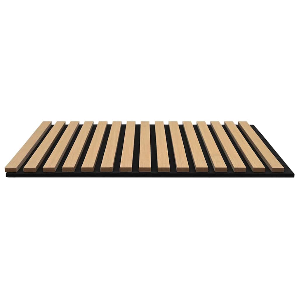 vidaXL Panouri acustice de perete 2 buc șipci 60,5x60 cm furnir stejar vidaXL Panouri acustice de perete 2 buc șipci 60,5x60 cm furnir stejar