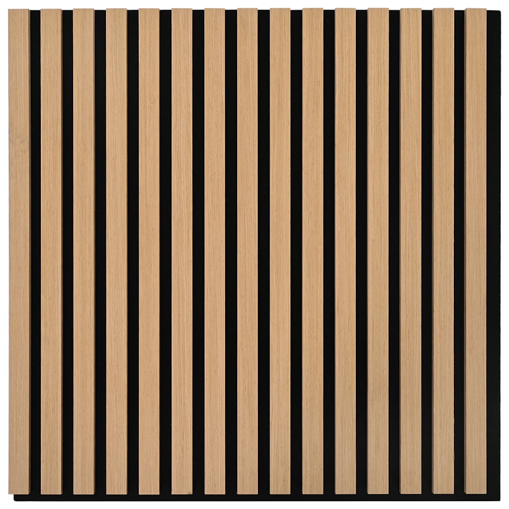 vidaXL Panouri acustice de perete 2 buc șipci 60,5x60 cm furnir stejar vidaXL Panouri acustice de perete 2 buc șipci 60,5x60 cm furnir stejar