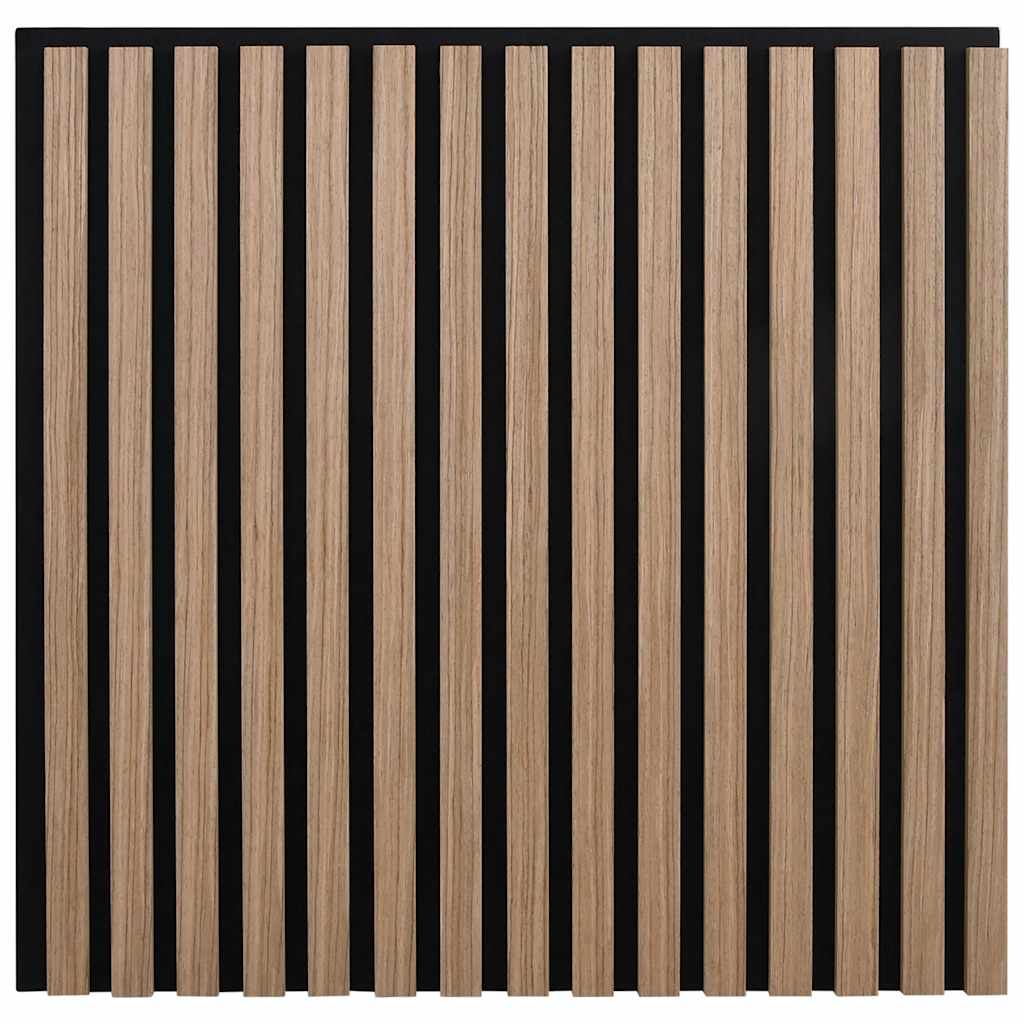 vidaXL Panouri acustice de perete 2 buc șipci 60,5x60 cm furnir stejar vidaXL Panouri acustice de perete 2 buc șipci 60,5x60 cm furnir stejar
