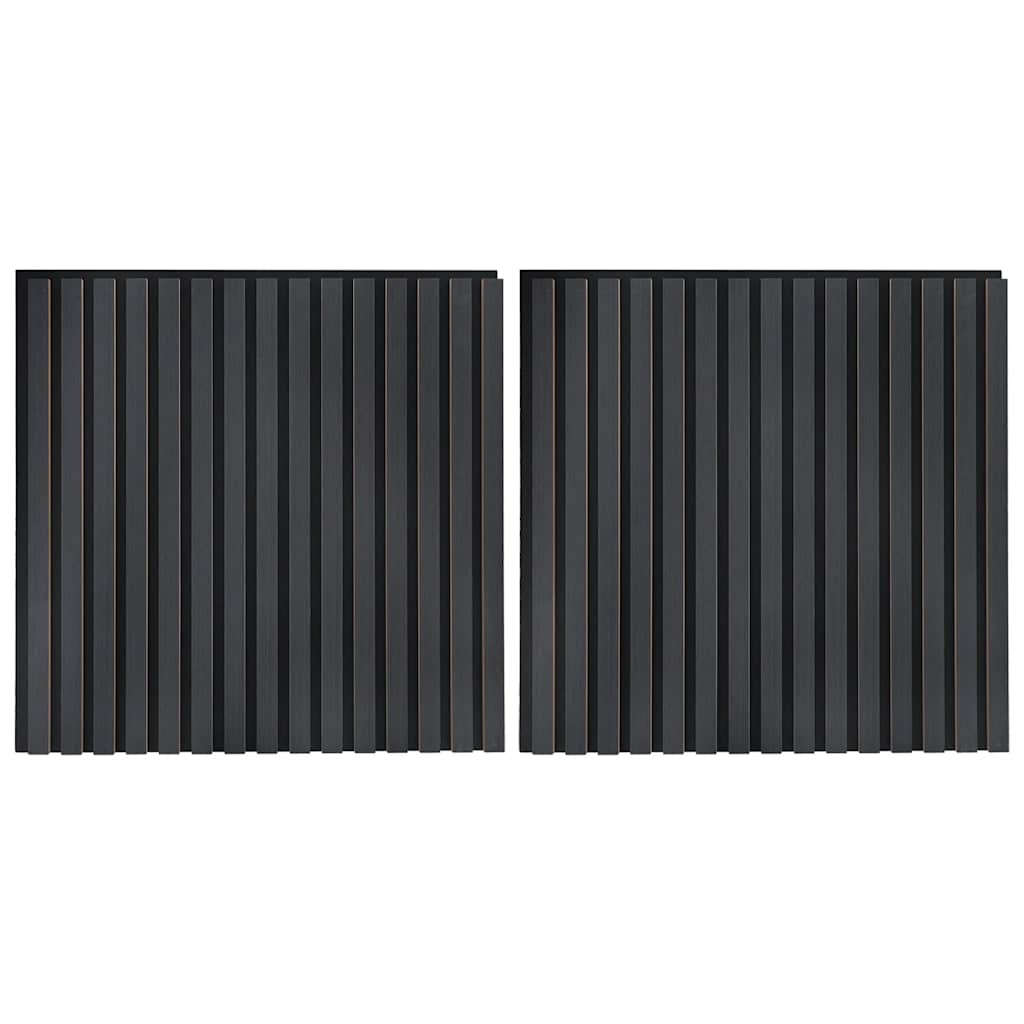 vidaXL Panouri acustice de perete 2 buc șipci 60,5x60 cm furnir stejar vidaXL Panouri acustice de perete 2 buc șipci 60,5x60 cm furnir stejar