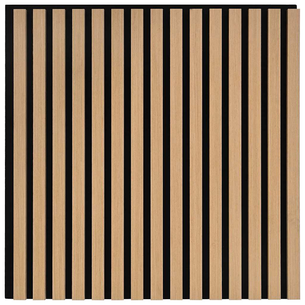 vidaXL Panouri acustice de perete 8 buc șipci 60,5x60 cm furnir stejar vidaXL Panouri acustice de perete 8 buc șipci 60,5x60 cm furnir stejar