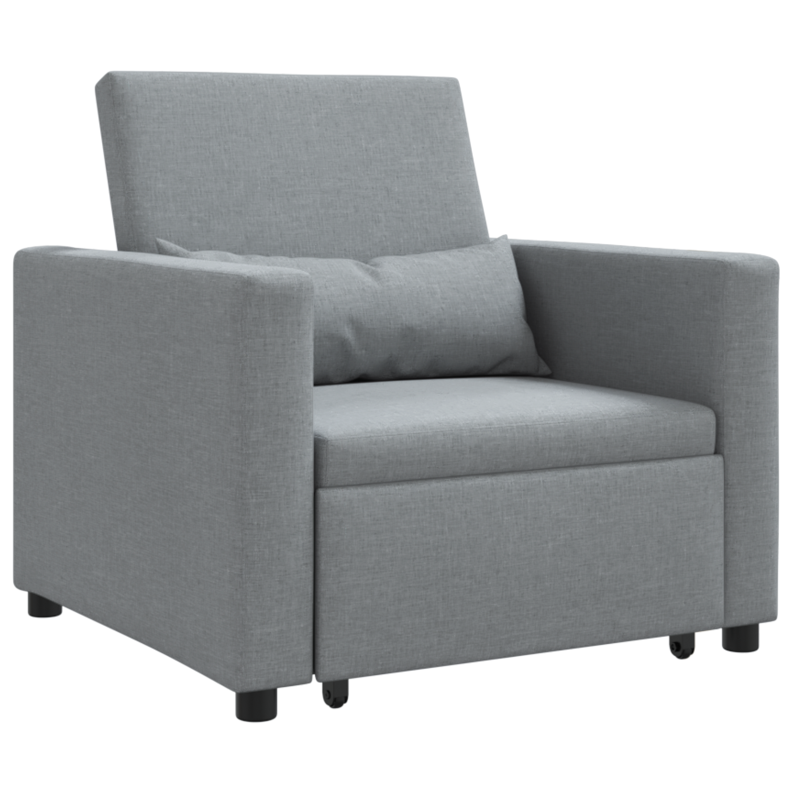 vidaXL Sofa Pat Unilaterala Gri deschis 90 x 165 x 87 cm țesătură