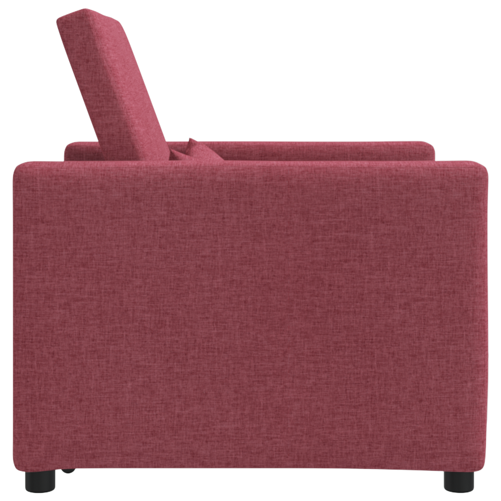 vidaXL Sofa Pat Unilaterala cu roți bordo 90 x 165 x 87 cm țesătură