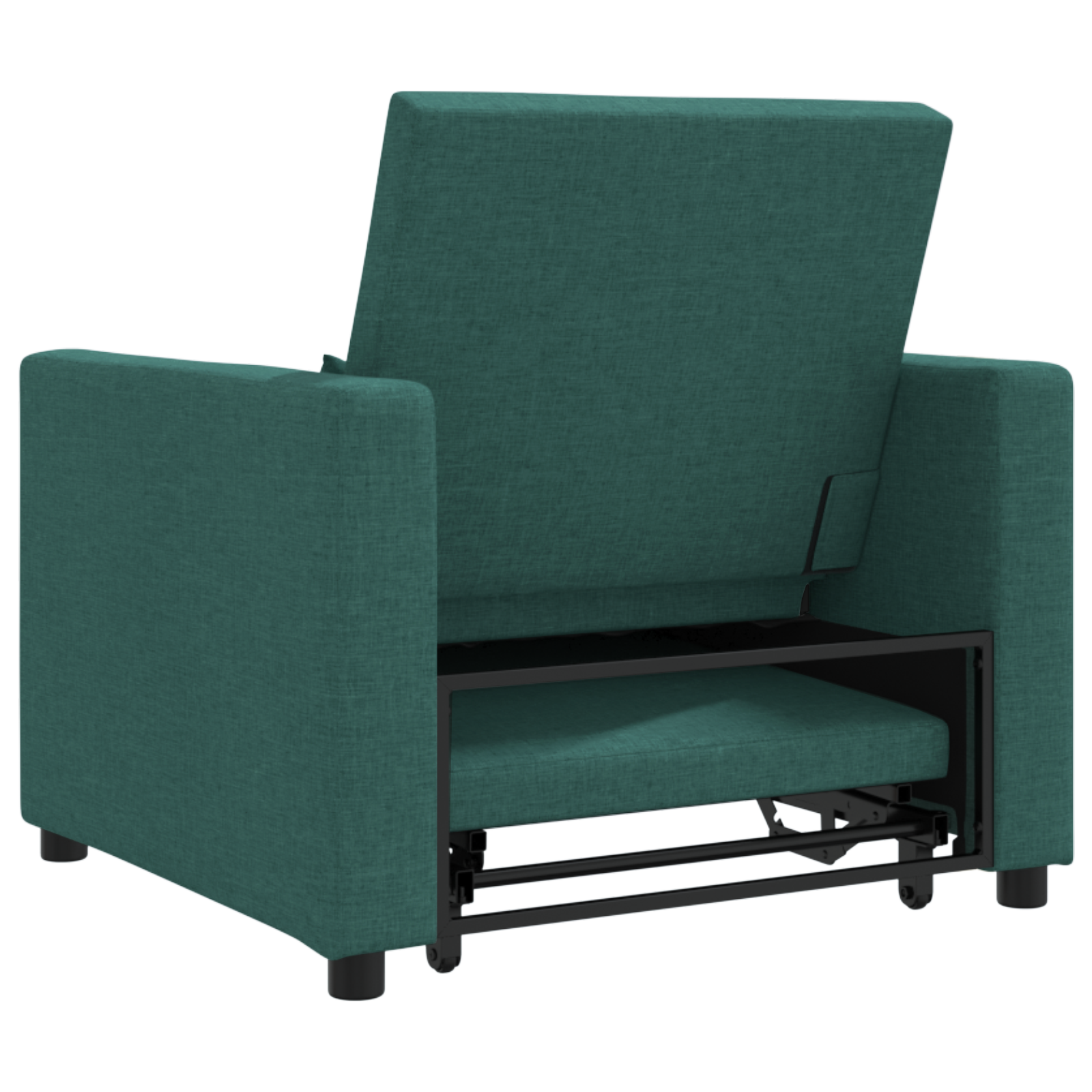 vidaXL Canapea Folie 3 în 1 Convertible Verde Închis vidaXL Canapea Folie 3 în 1 Convertible Verde Închis