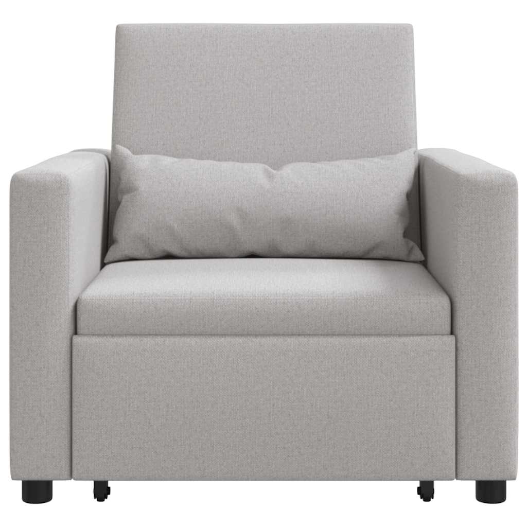 vidaXL 3 în 1 Sofa Singur Transformabil Gri Nor Țesătură vidaXL 3 în 1 Sofa Singur Transformabil Gri Nor Țesătură