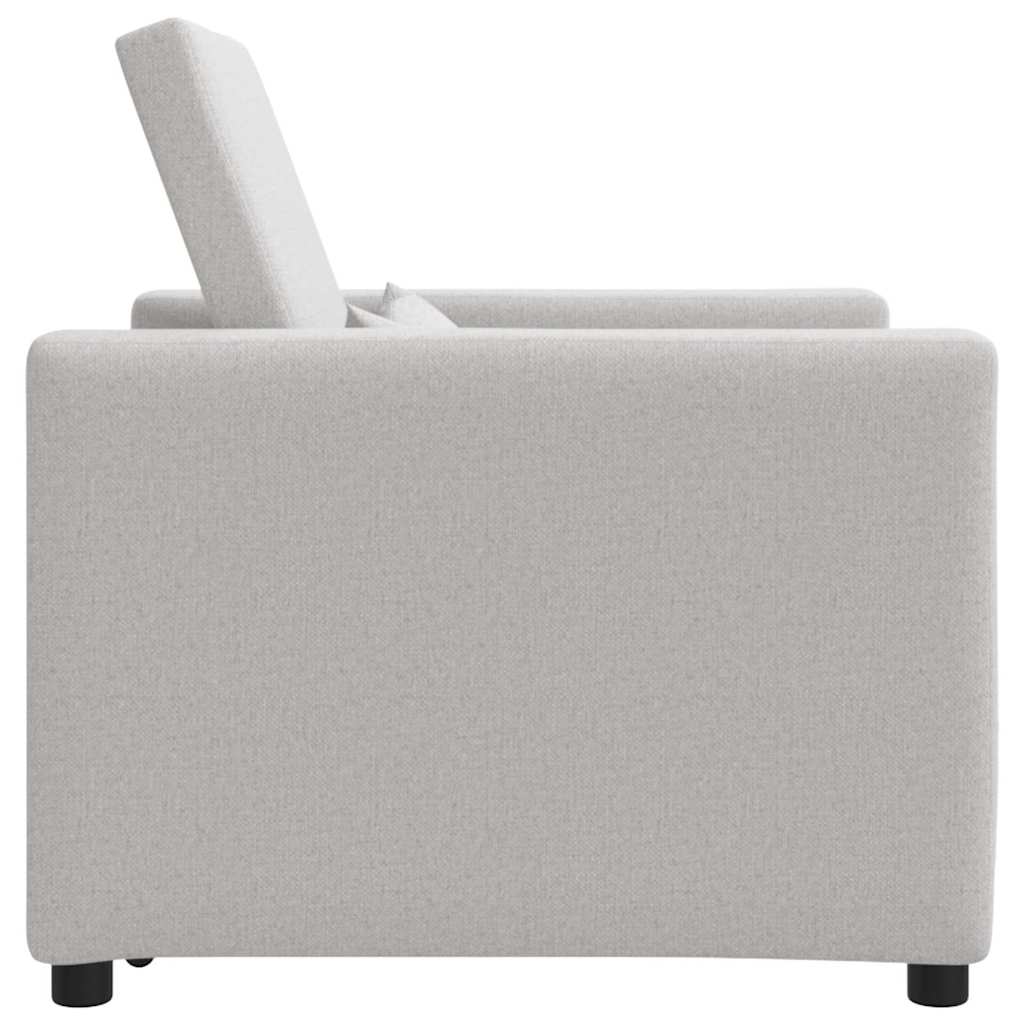 vidaXL 3 în 1 Sofa Singur Transformabil Gri Nor Țesătură vidaXL 3 în 1 Sofa Singur Transformabil Gri Nor Țesătură