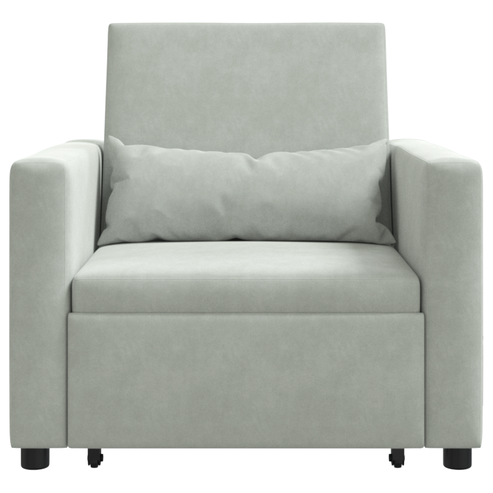vidaXL Sofa Pat Unilaterala Gri deschis 90 x 165 x 87 cm Catifea