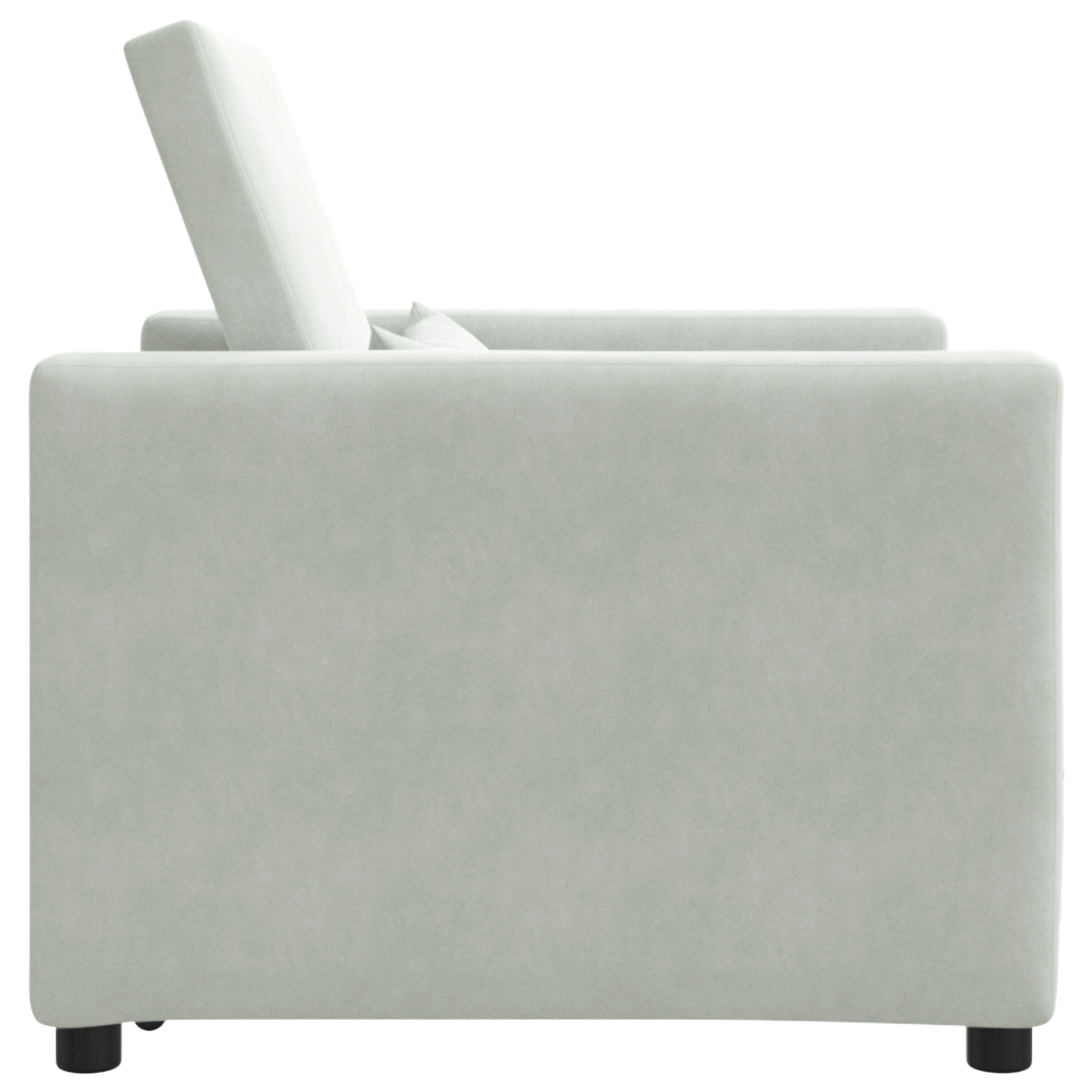 vidaXL Sofa Pat Unilaterala Gri deschis 90 x 165 x 87 cm Catifea