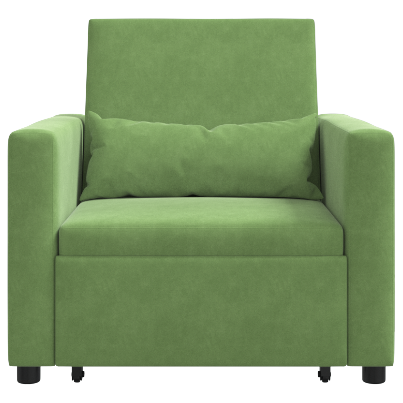vidaXL Fotoliu Convertibil 3 în 1 Verde Deschis Catifea