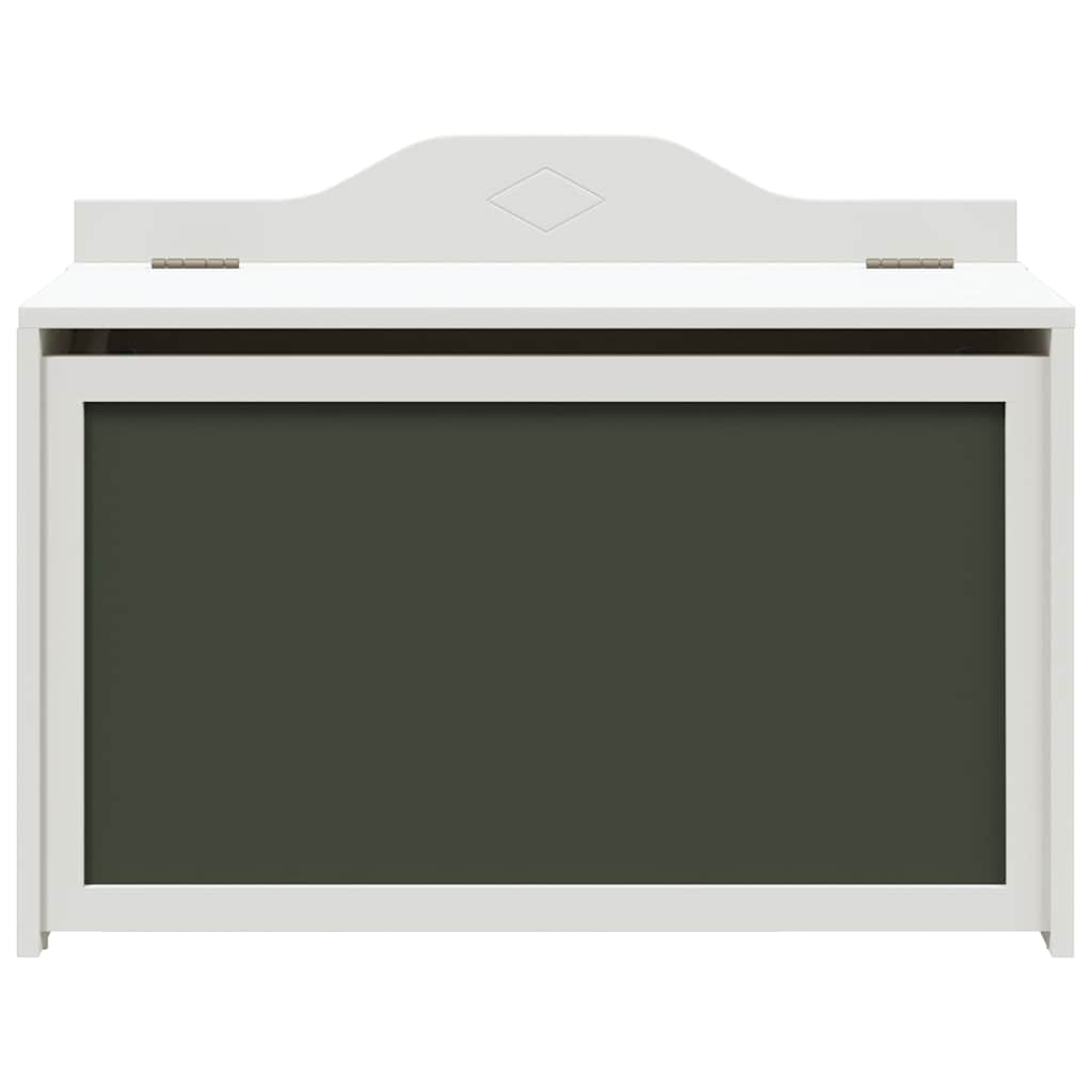 vidaXL Cutie pentru jucării Alb 73 x 33 x 55 cm Lemn compozit