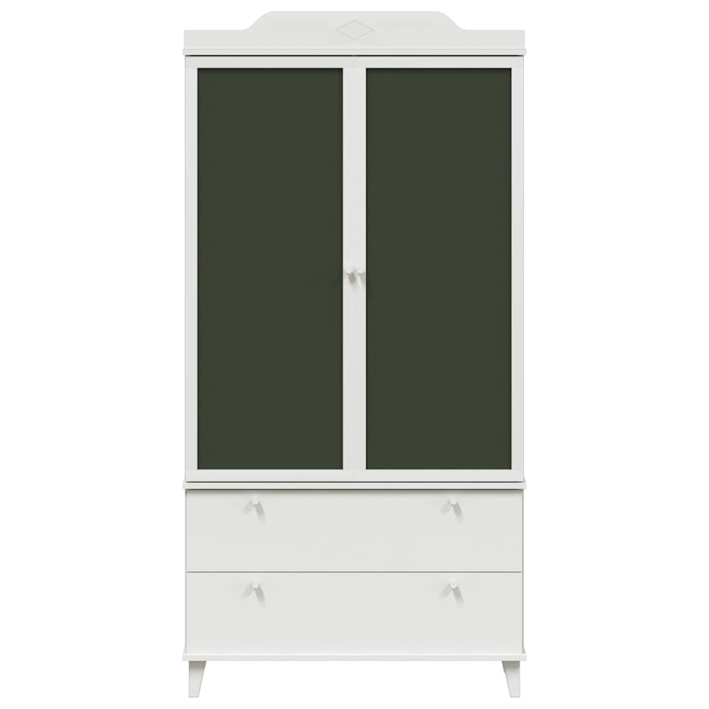 vidaXL Dulap cu tablă de scris Alb 90 x 45 x 180 cm Lemn compozit