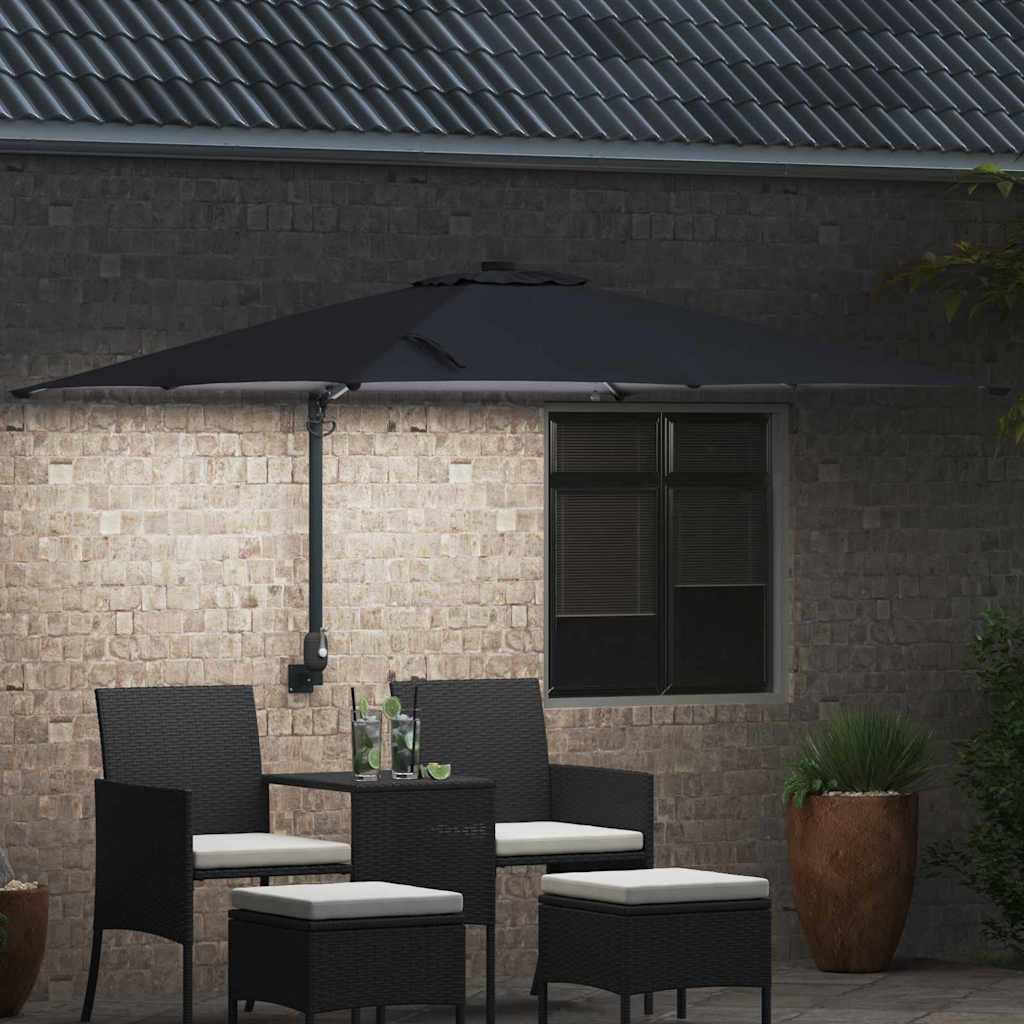 vidaXL Parasol de Grădină Antracit 248,5 x 247,5 x 160 cm
