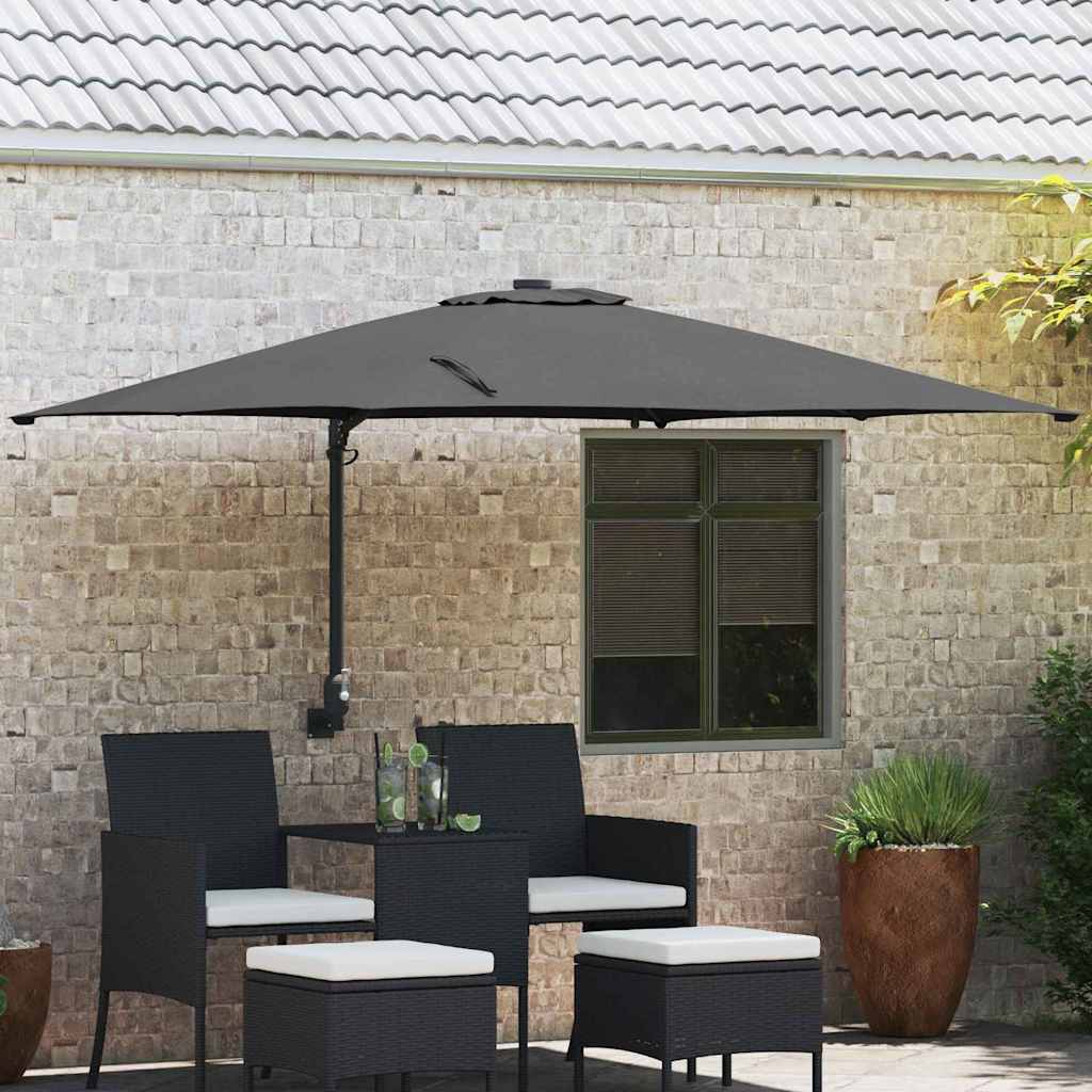 vidaXL Parasol de Grădină Antracit 248,5 x 247,5 x 160 cm