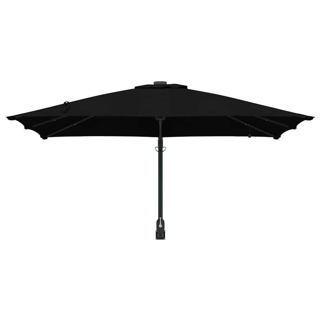 vidaXL Parasol de Grădină Negru 248,5 x 247,5 x 160 cm