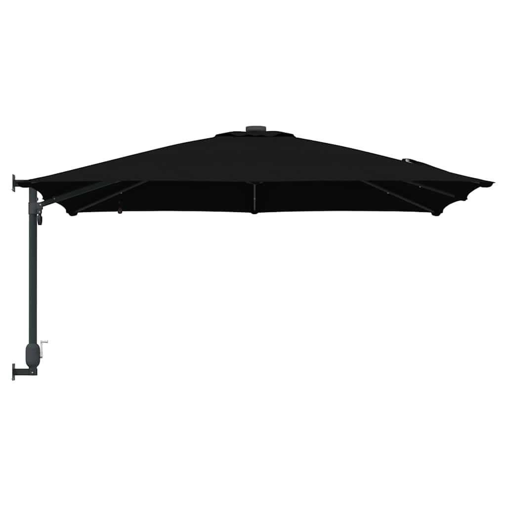 vidaXL Parasol de Grădină Negru 248,5 x 247,5 x 160 cm