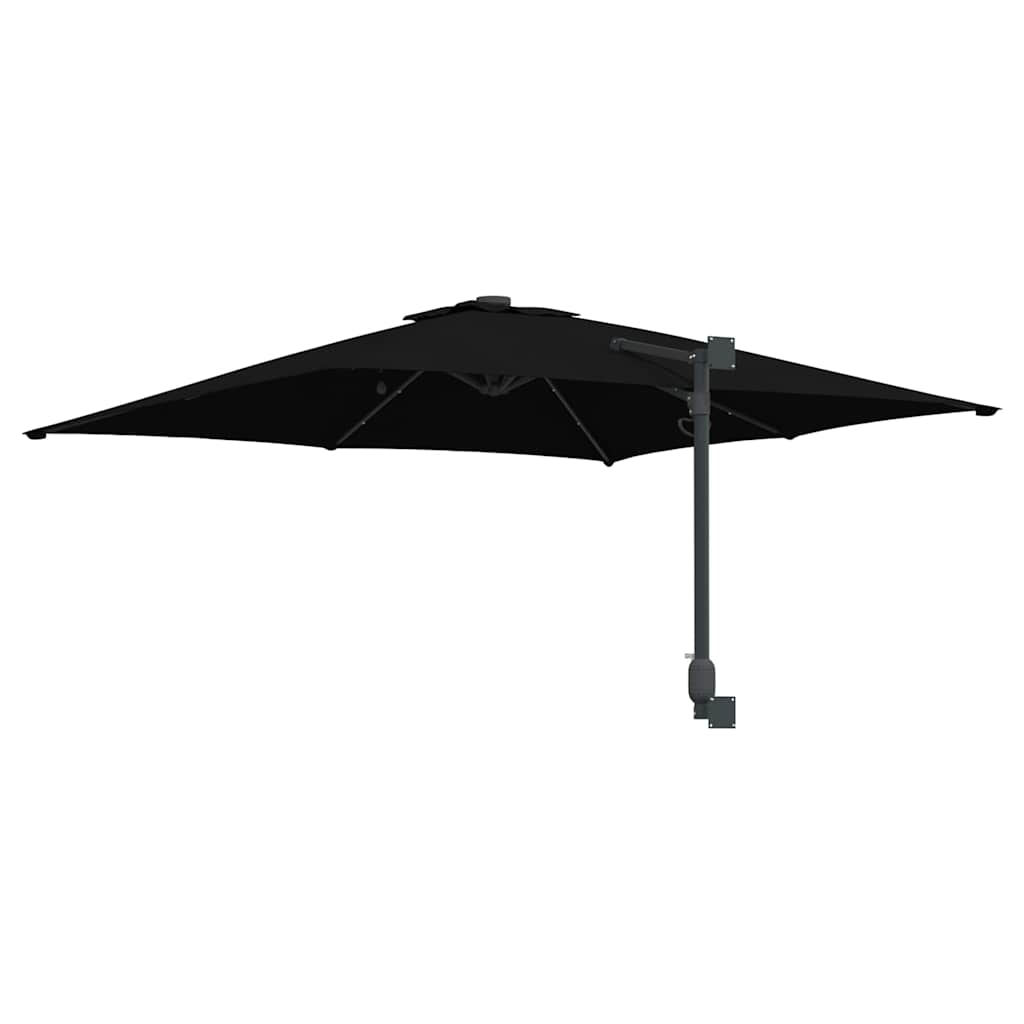 vidaXL Parasol de Grădină Negru 248,5 x 247,5 x 160 cm