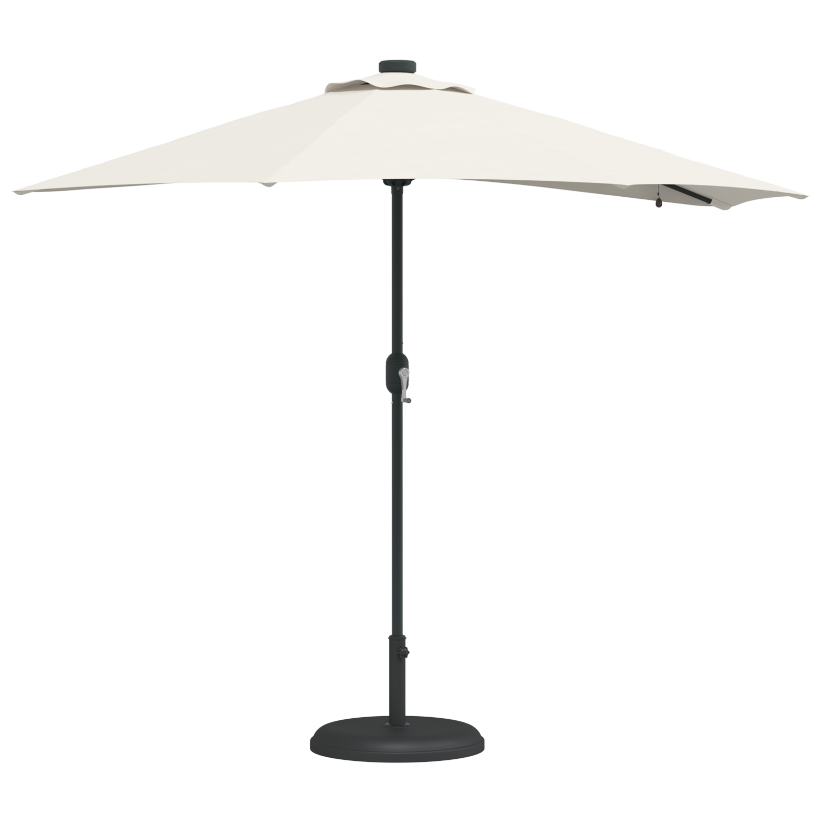 vidaXL Parasol de Grădină Nisipiu 294 x 150 x 223 cm țesătură