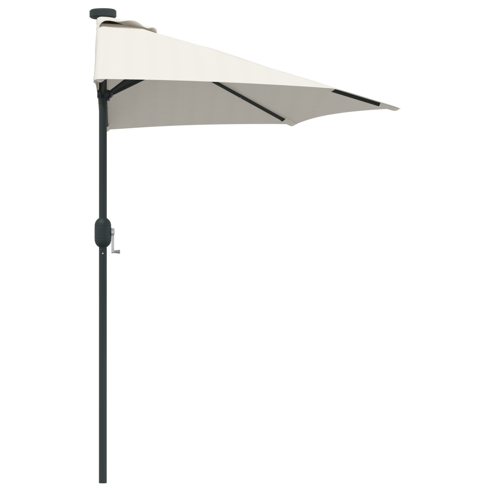 vidaXL Parasol de Grădină Nisipiu 294 x 150 x 223 cm țesătură