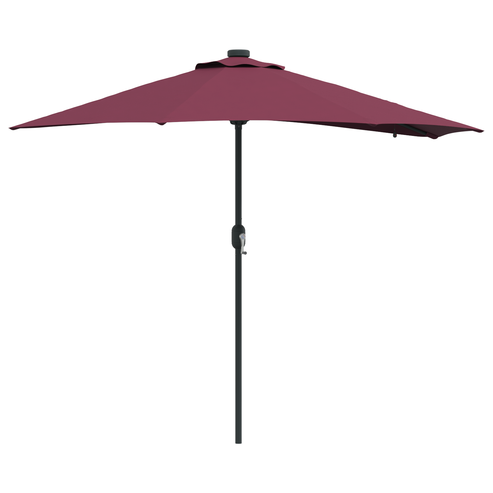 vidaXL Parasol de Grădină Roșu bordo 294 x 150 x 223 cm țesătură