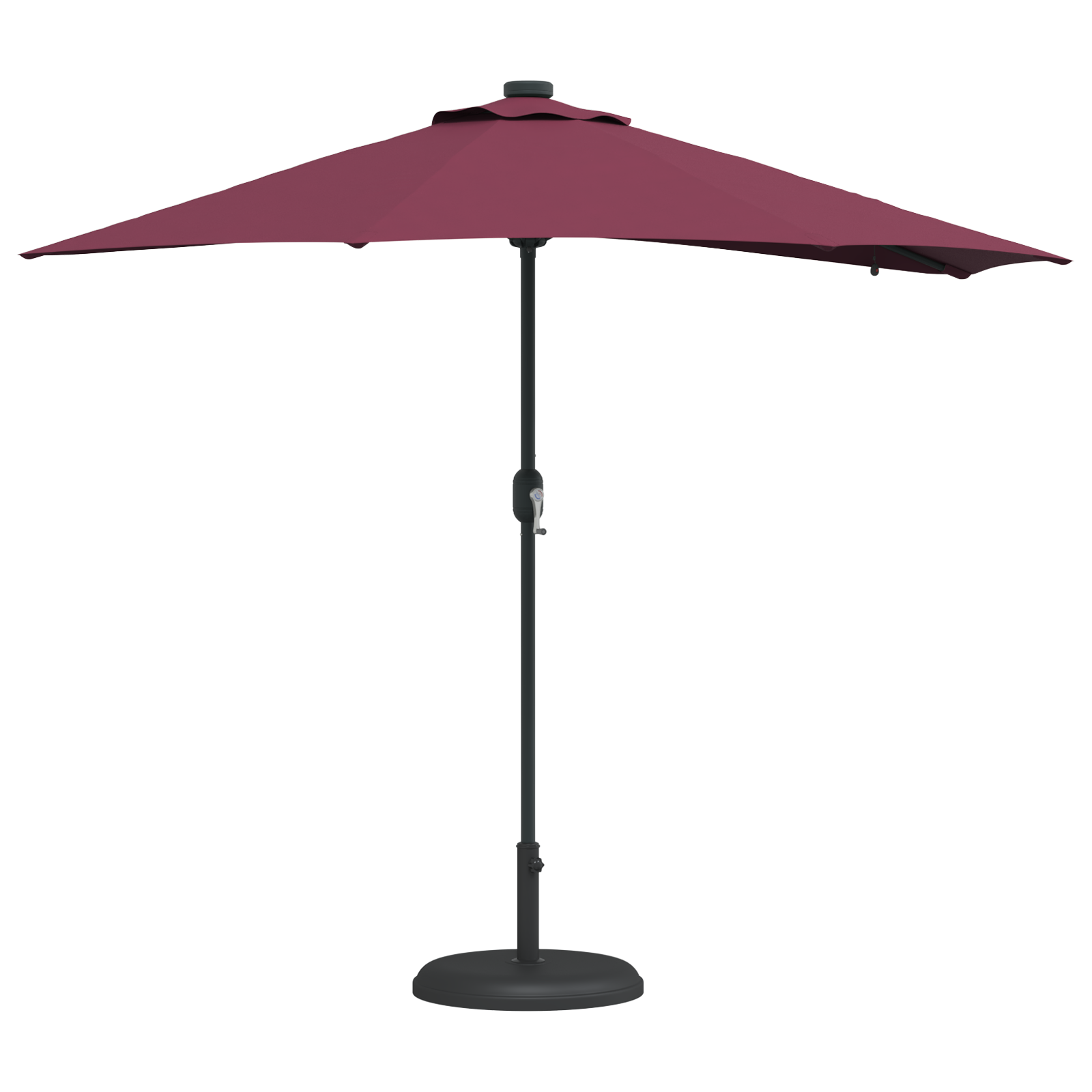 vidaXL Parasol de Grădină Roșu bordo 294 x 150 x 223 cm țesătură