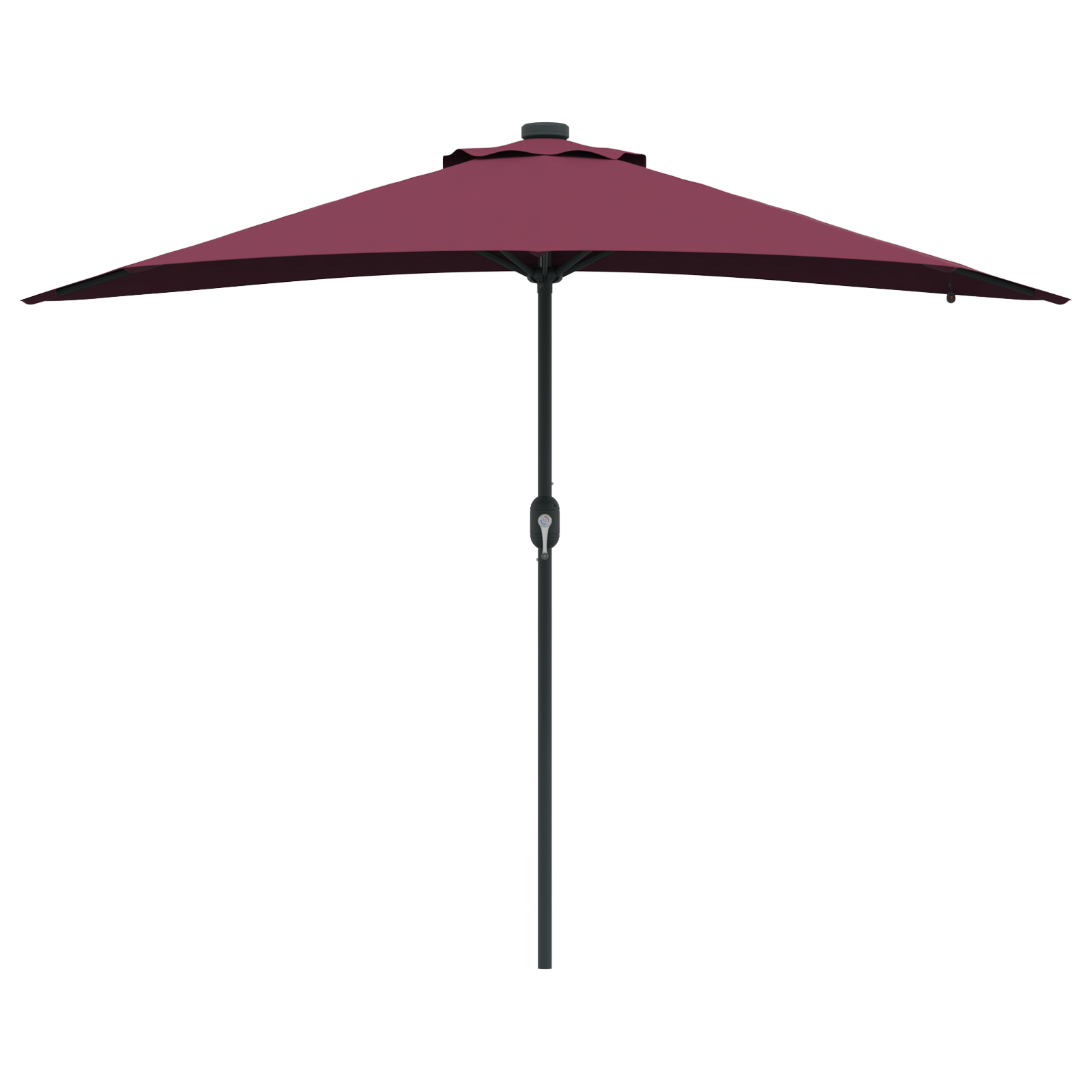 vidaXL Parasol de Grădină Roșu bordo 294 x 150 x 223 cm țesătură