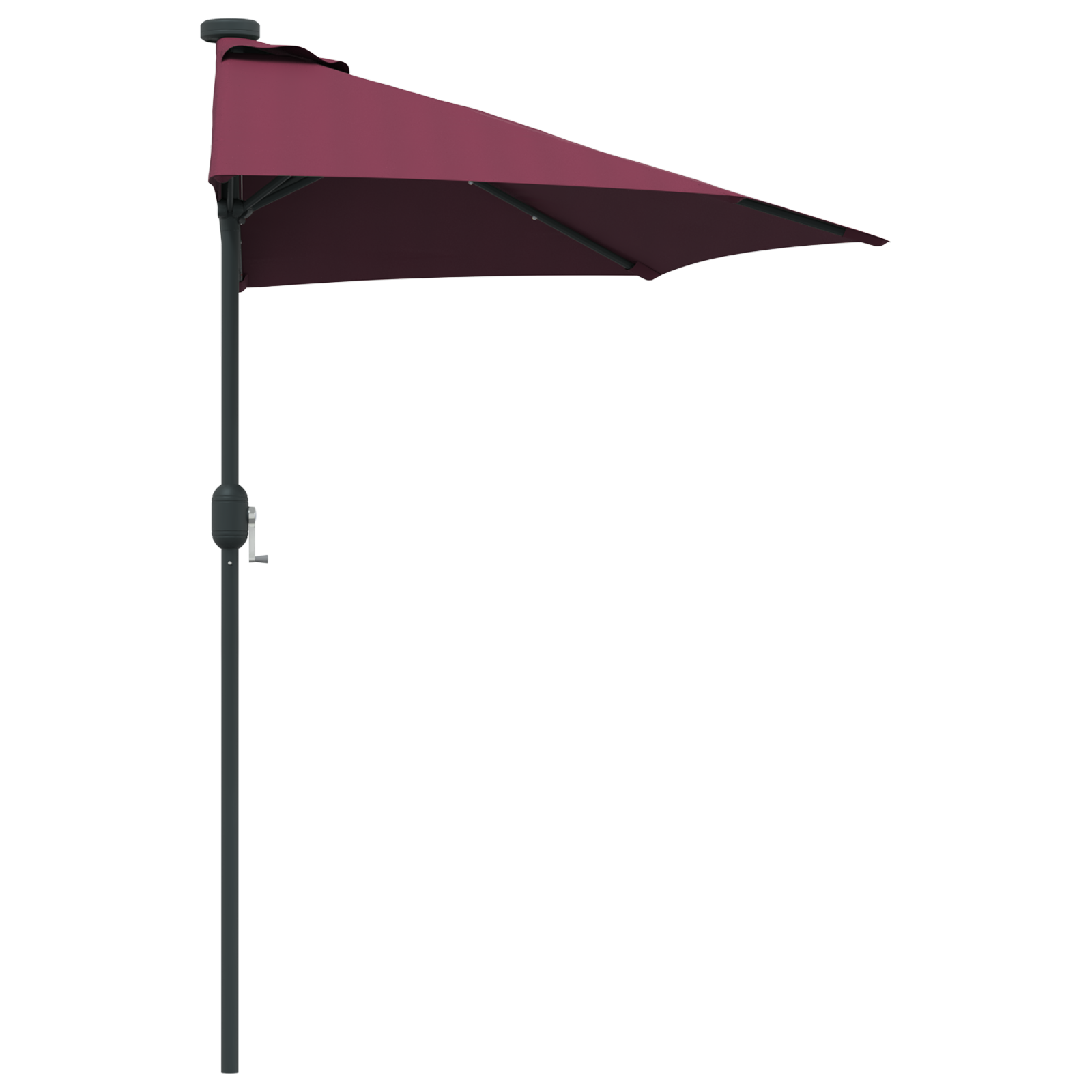 vidaXL Parasol de Grădină Roșu bordo 294 x 150 x 223 cm țesătură