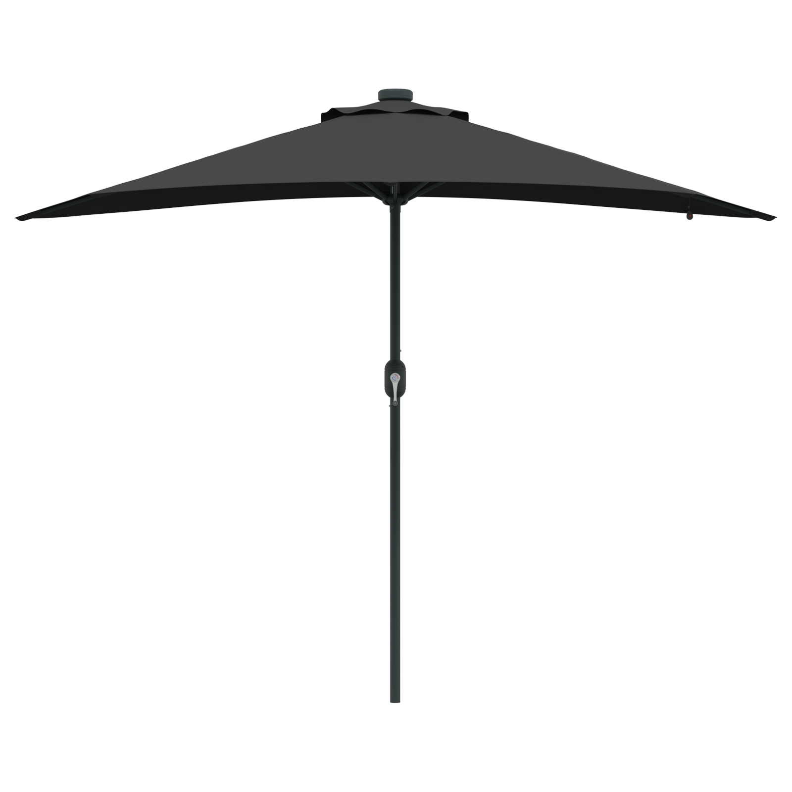 vidaXL Parasol de Grădină Negru 294 x 150 x 223 cm țesătură