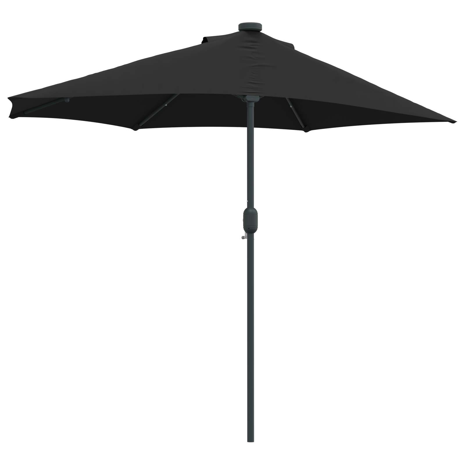 vidaXL Parasol de Grădină Negru 294 x 150 x 223 cm țesătură